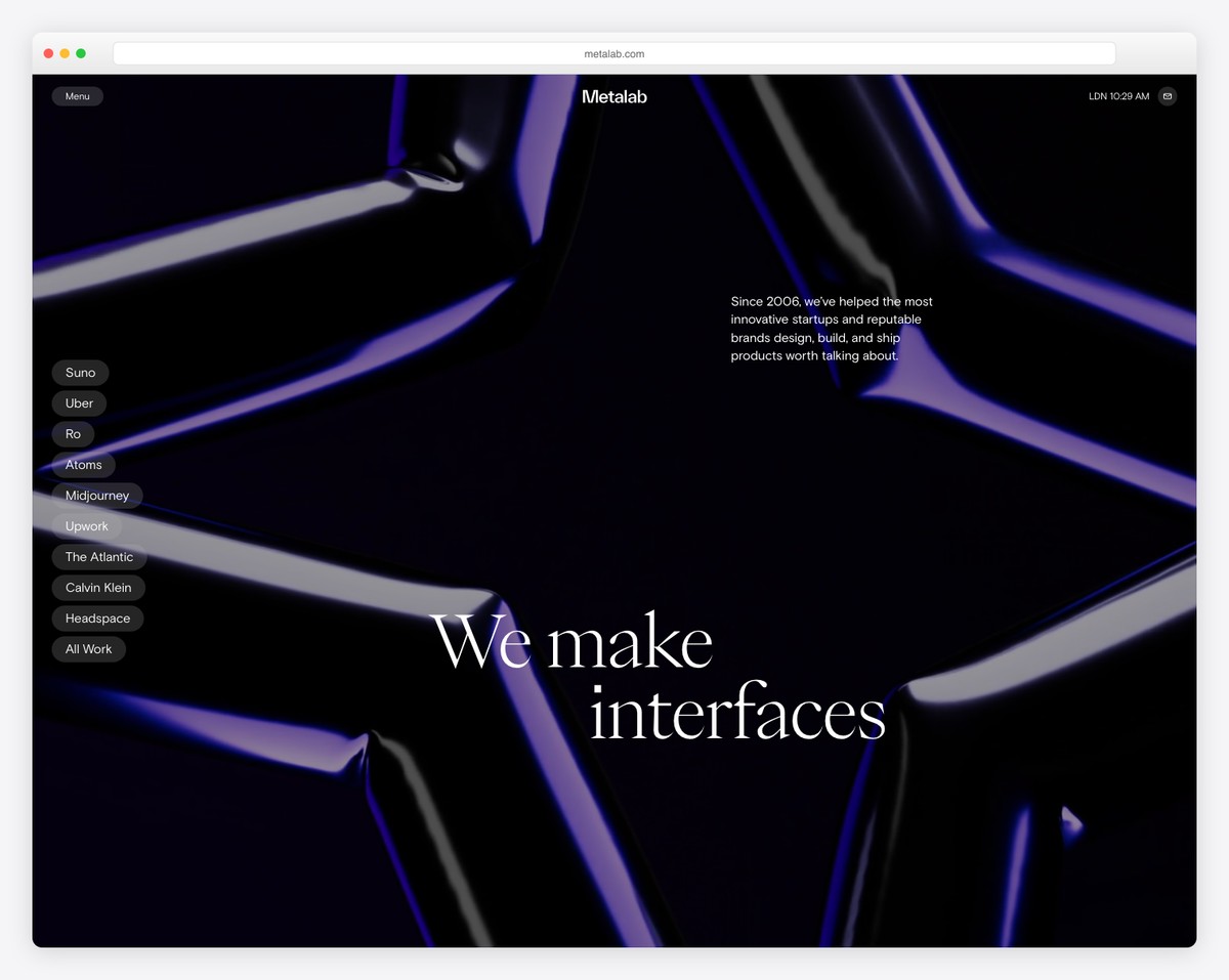 MetaLab design agency website