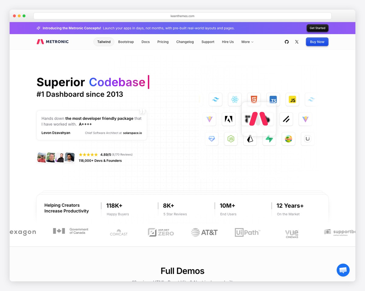 Metronic - Premium Tailwind CSS Admin Dashboard by KeenThemes
