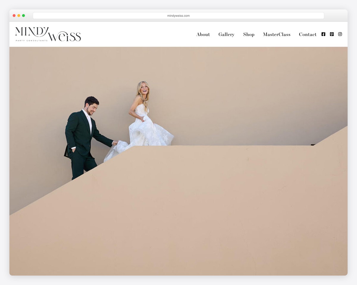 mindy weiss website example