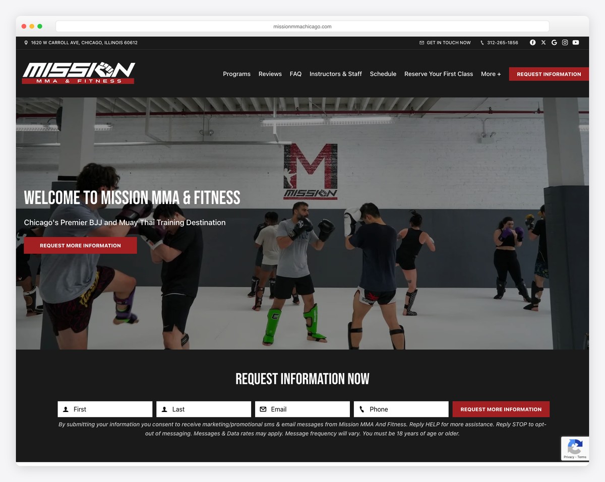 mission mma chicago website
