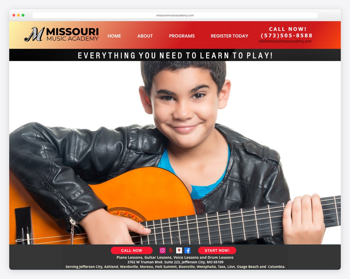 missouri music academy website example