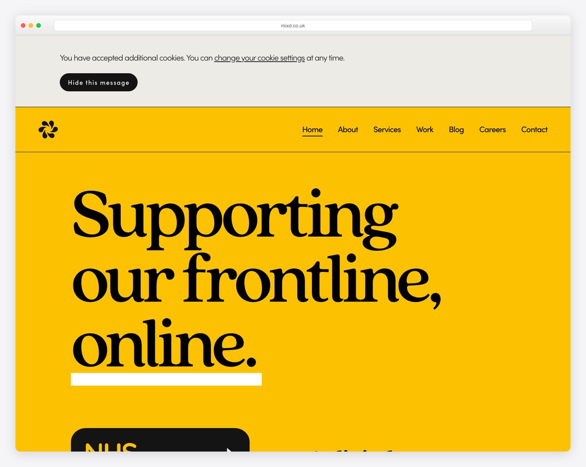 mixd website example