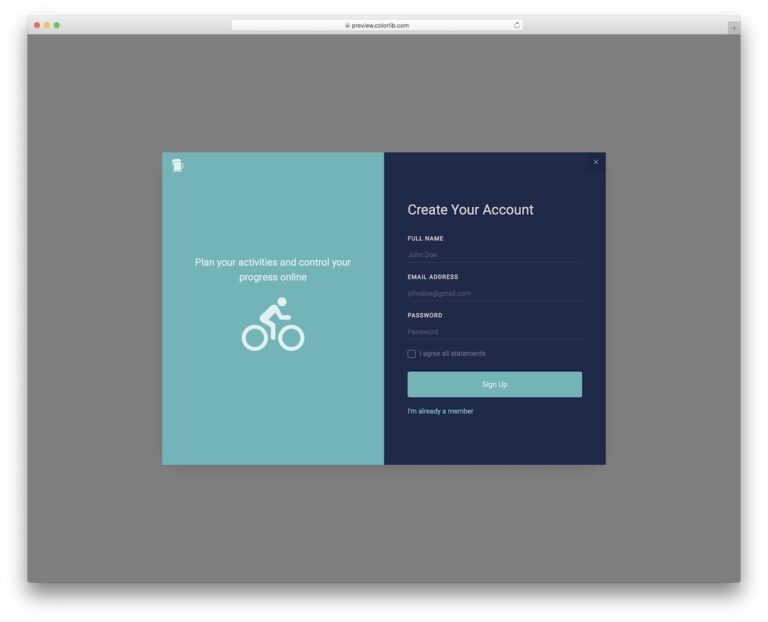 Modal V06 - Free Bootstrap Modal Template 2026 - Colorlib