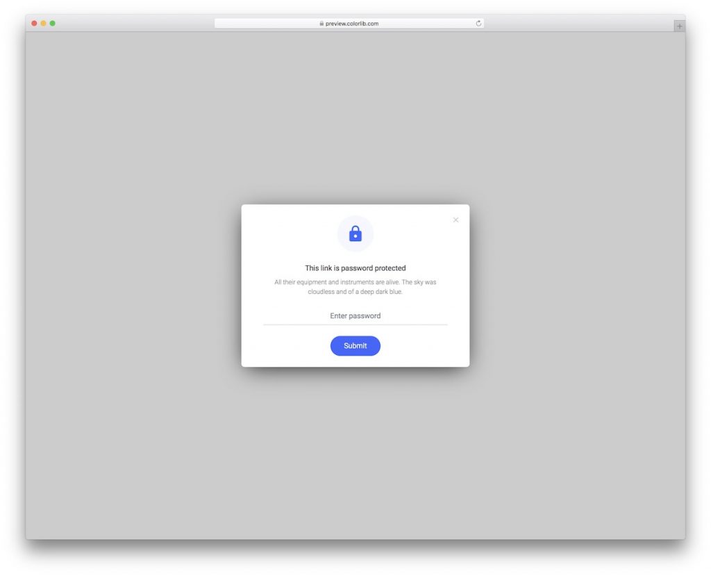 Modal V20 - Free Password-Protected Content Modal 2026 - Colorlib