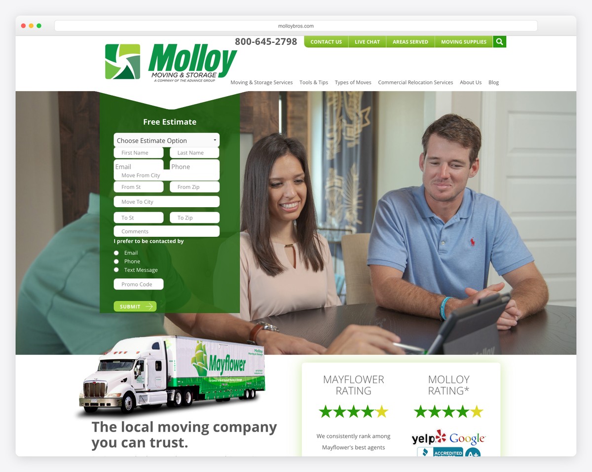 molloy bros moving long island website