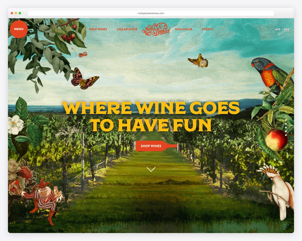 mollydooker wines website example