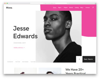 Mona website template