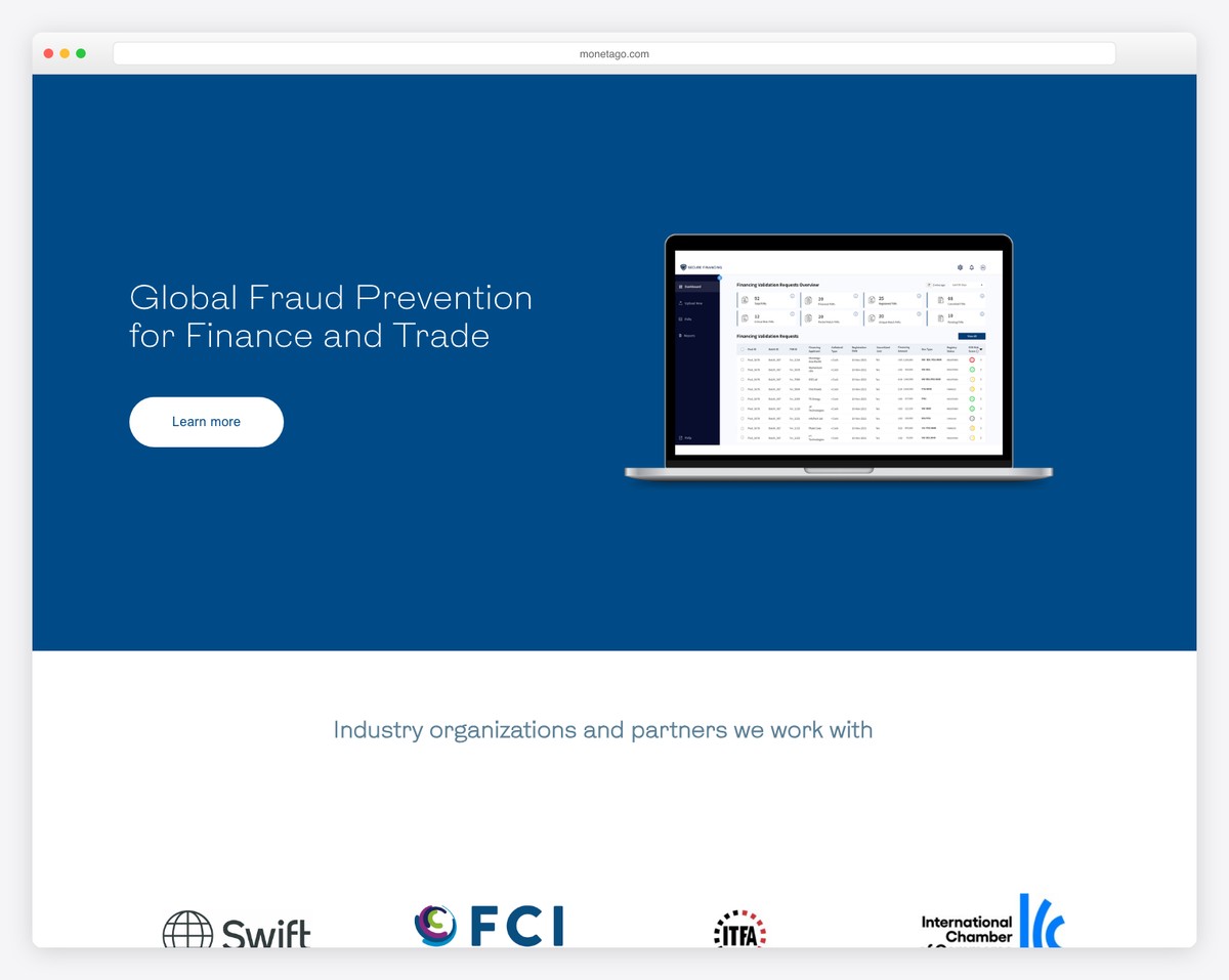 monetago startup website