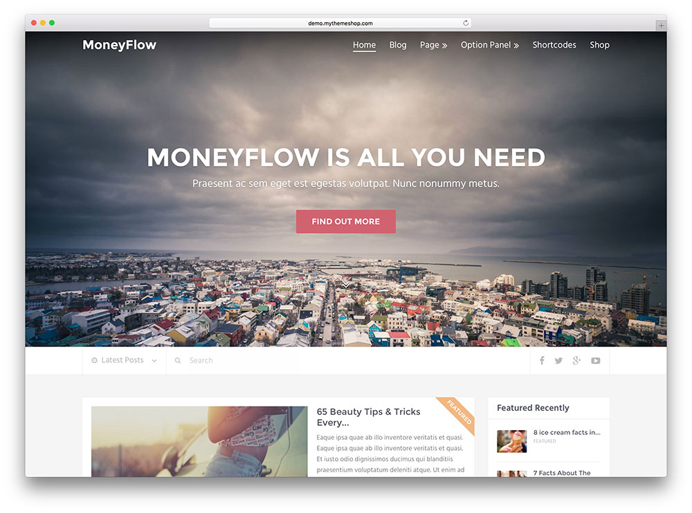 moneyflow - creative magazine theme