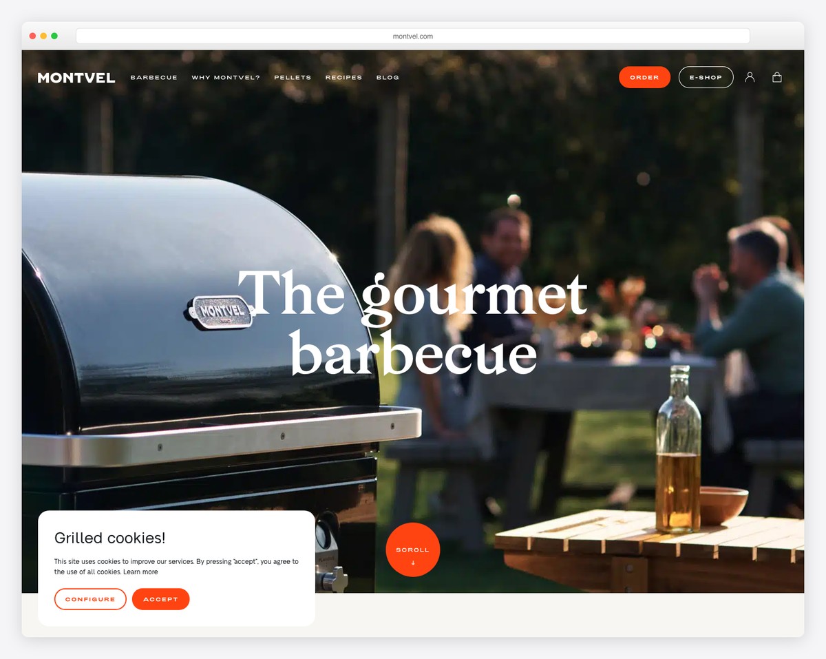 montvel - grill store made with WooCommerce ecommerce platform