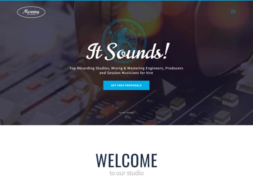 Morning Records | A Stylish Sound Electronic Studio WordPress Theme