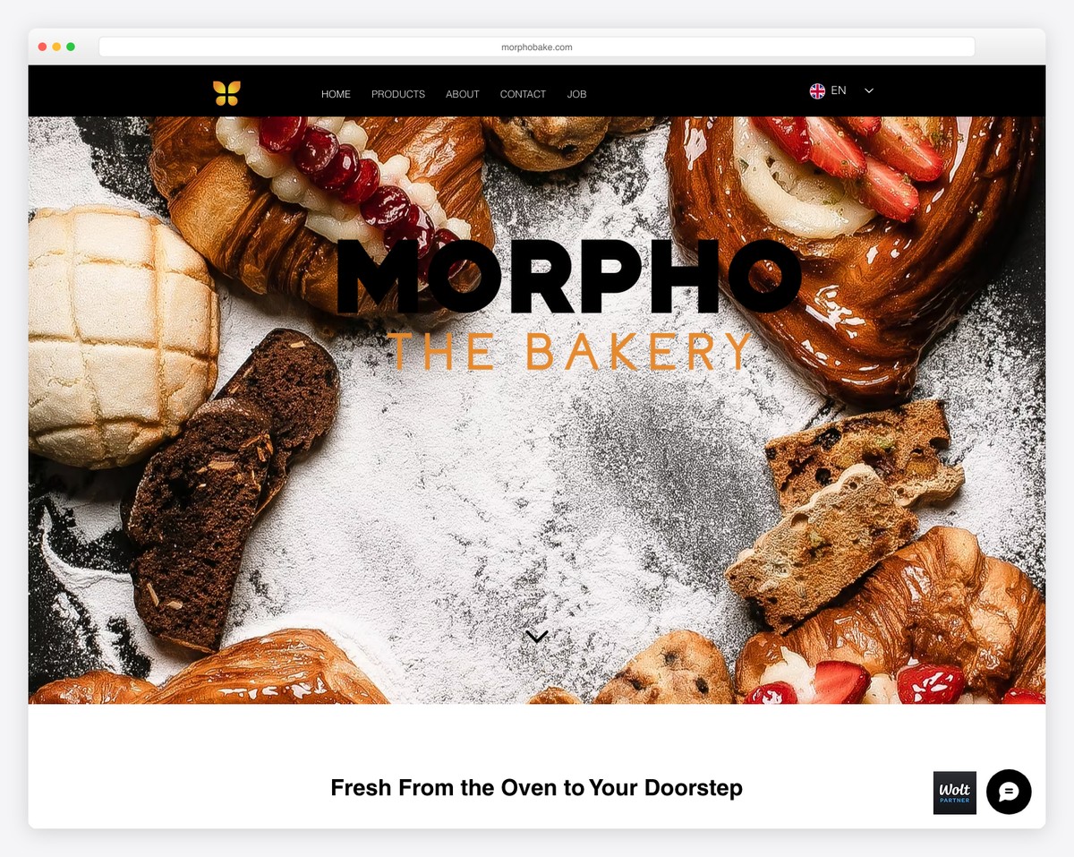 morpho bake website example