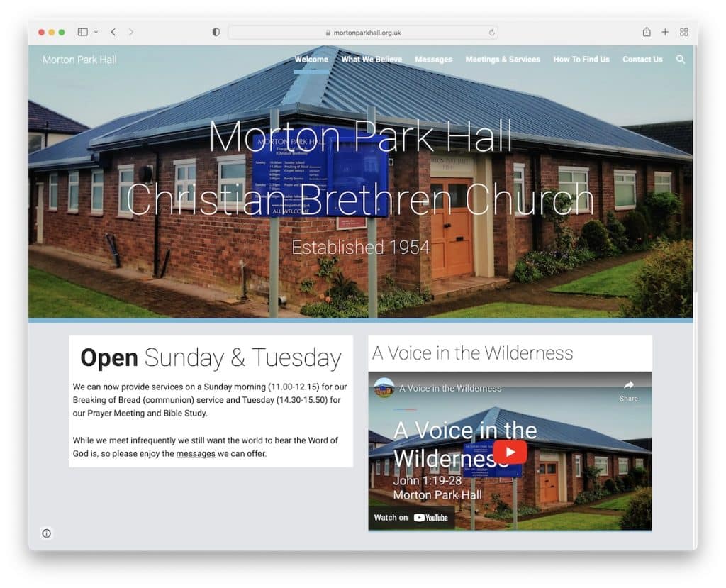 morton park hall google site example
