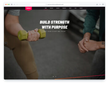 Muscle website template