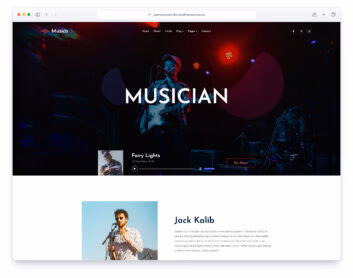 Musico website template
