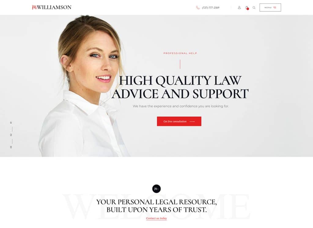 M.Williamson - Lawyer & Legal Adviser WordPress Theme
