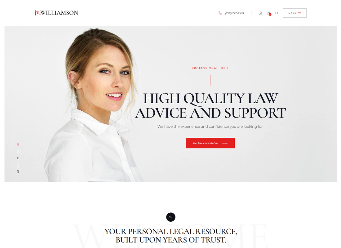 M.Williamson | Lawyers & Legal Adviser WordPress Theme