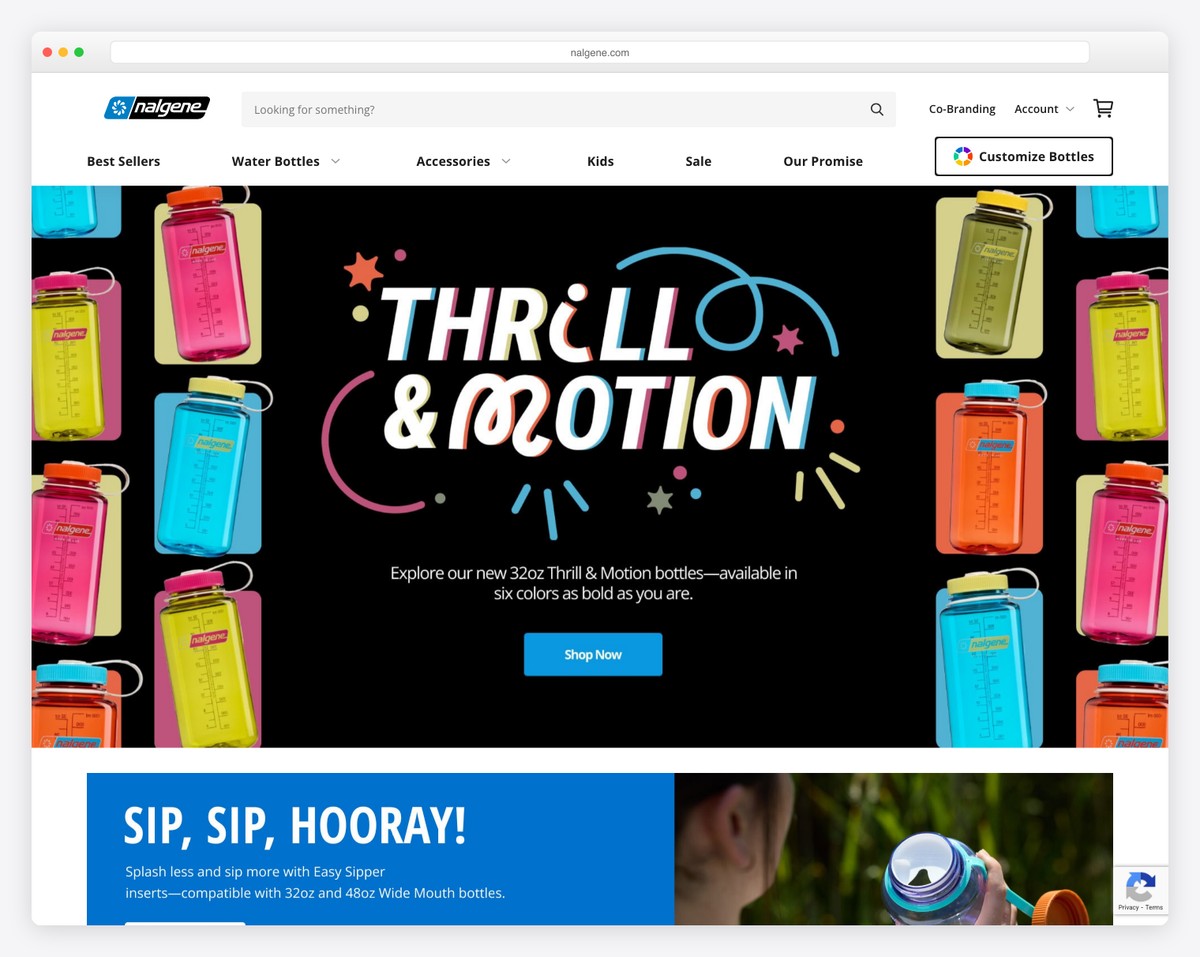 nalgene wordpress ecommerce example