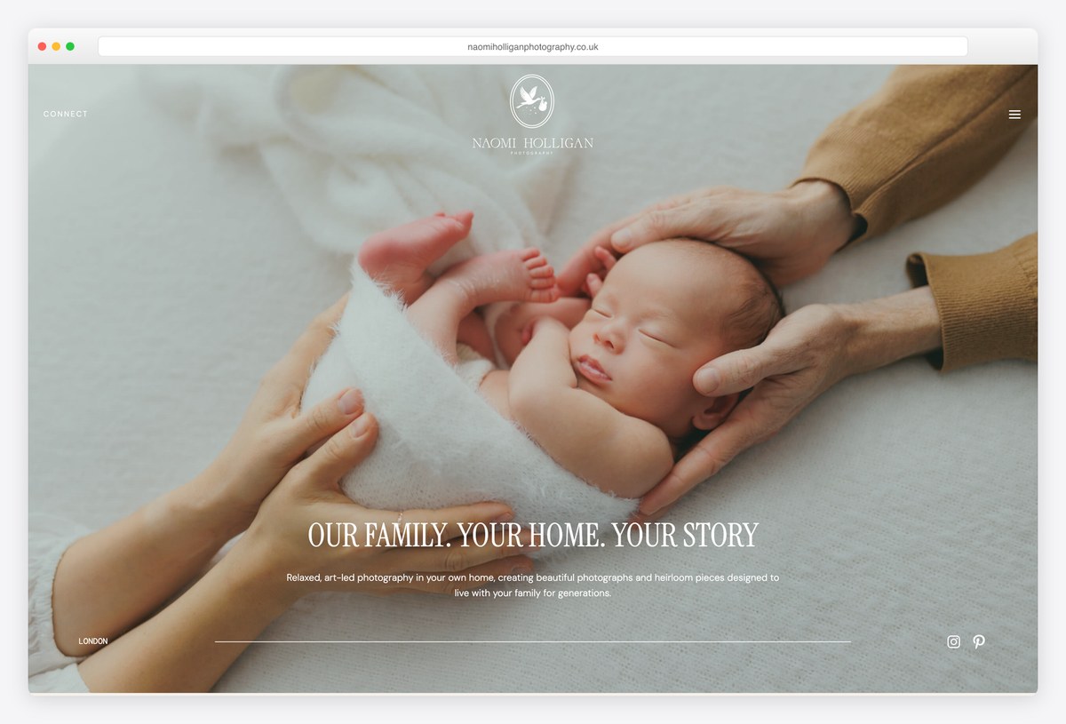 Naomi Holligan WordPress portfolio website