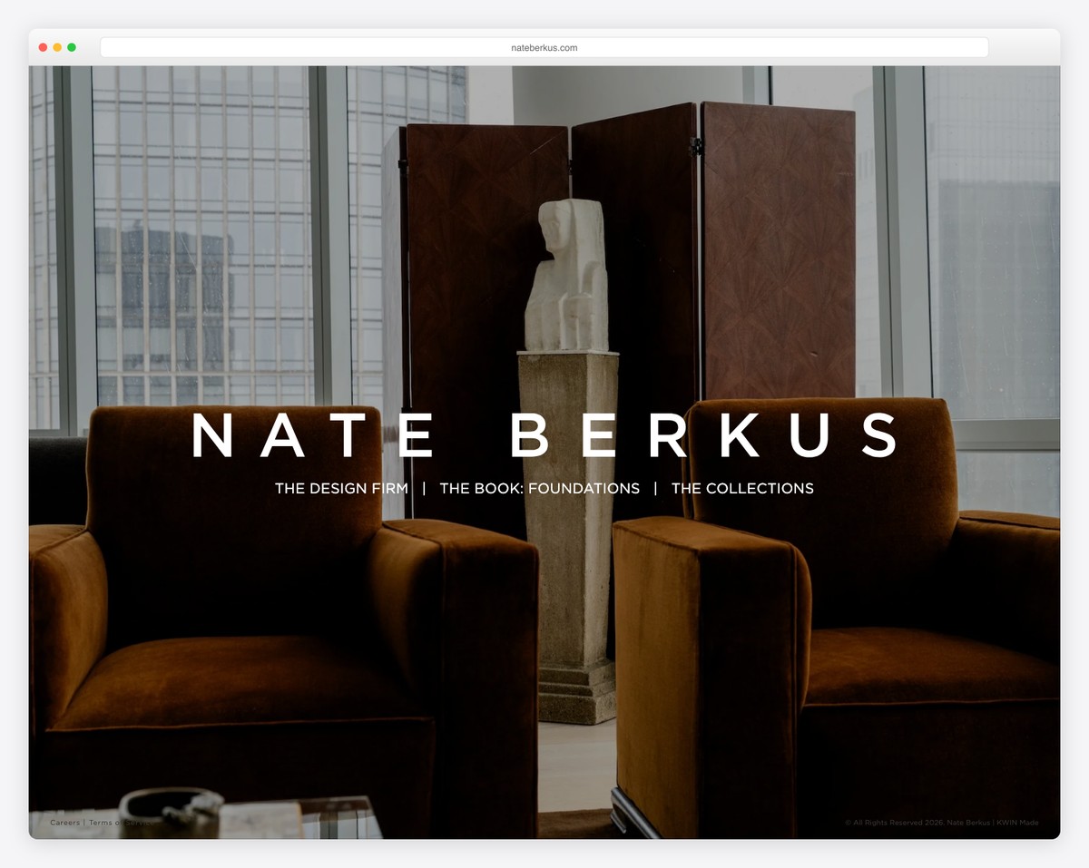 nate berkus website example