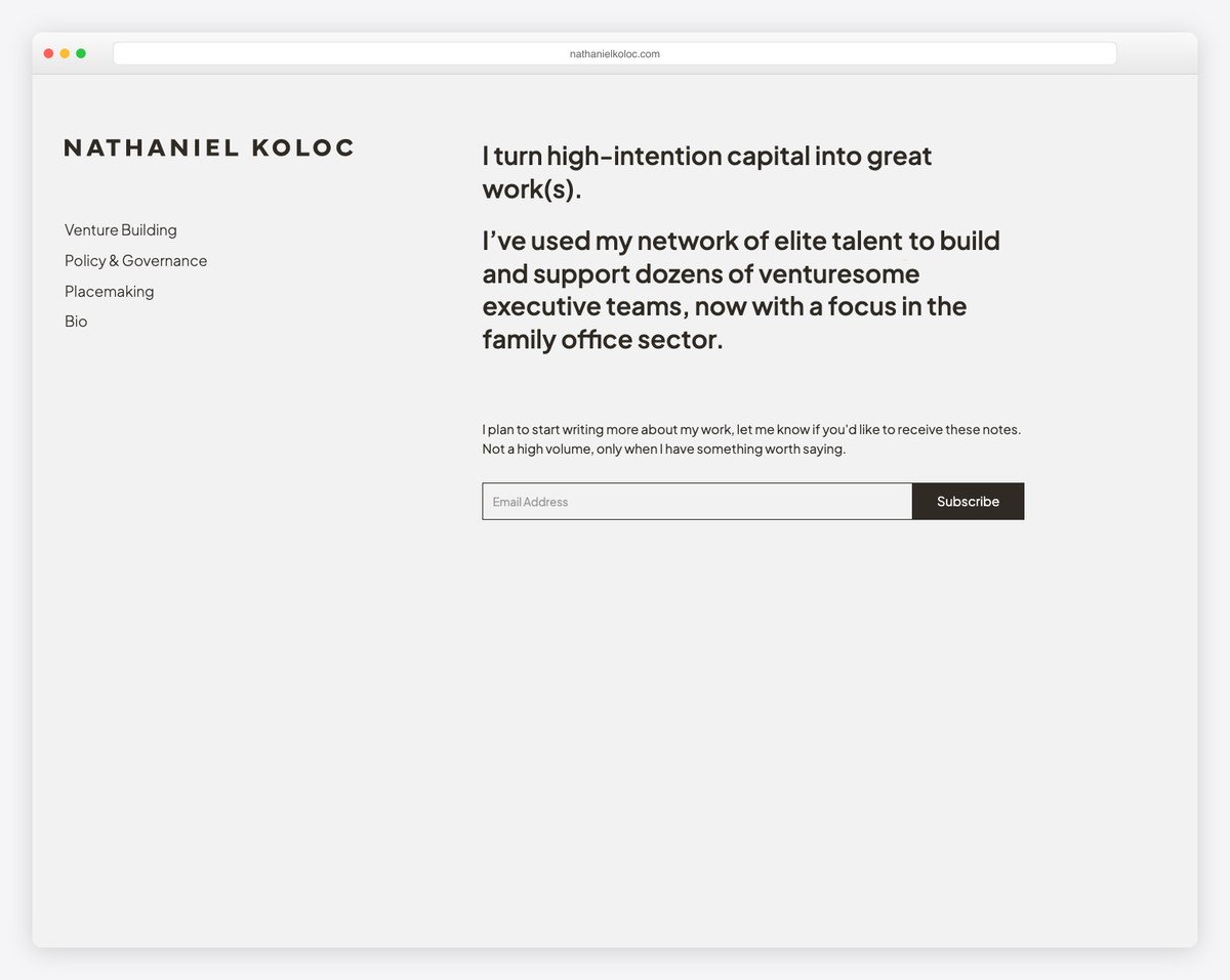 nathaniel koloc resume website