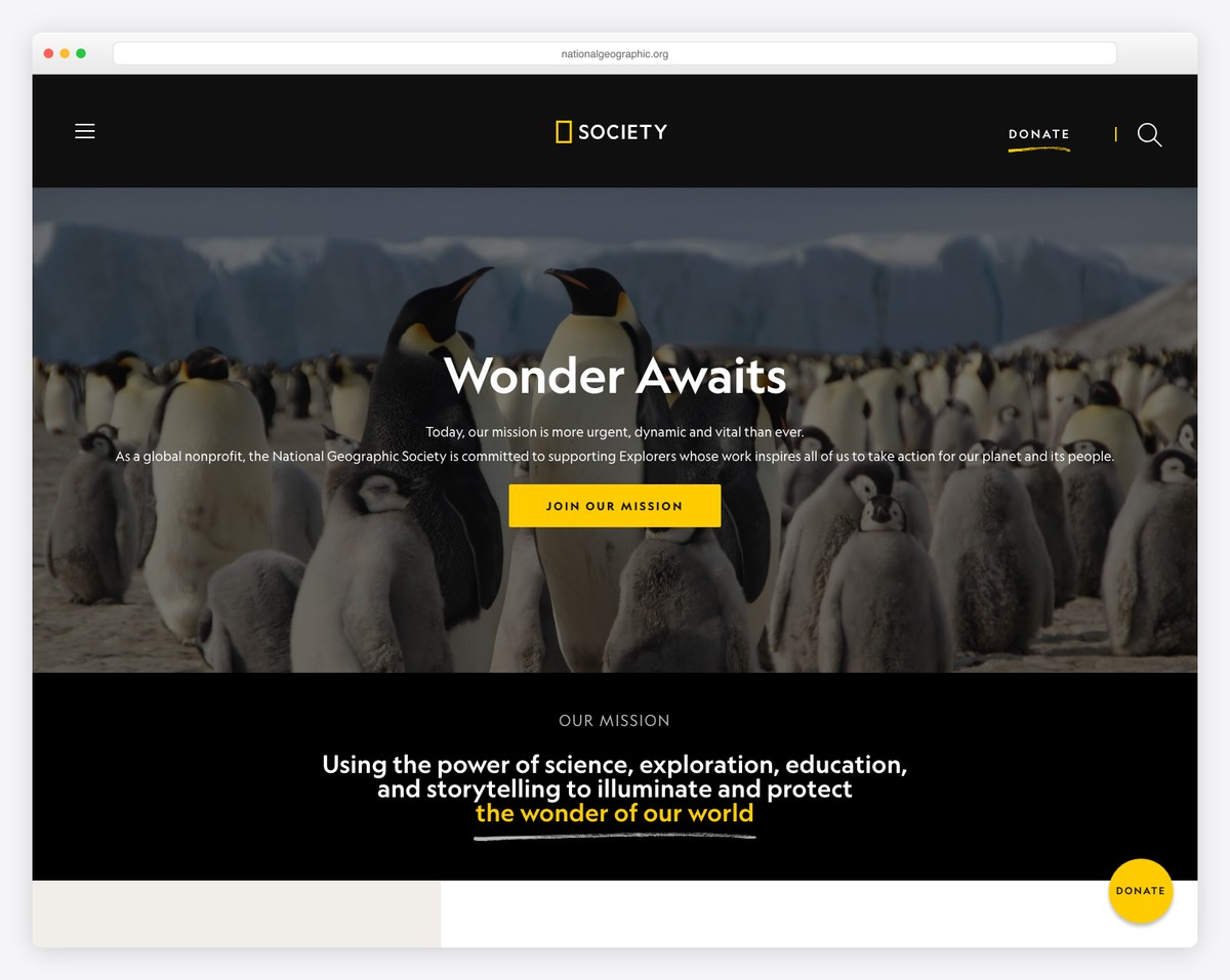 national geographic society nonprofit website