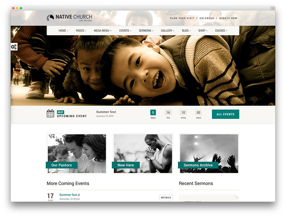 nativechurch - church and event theme