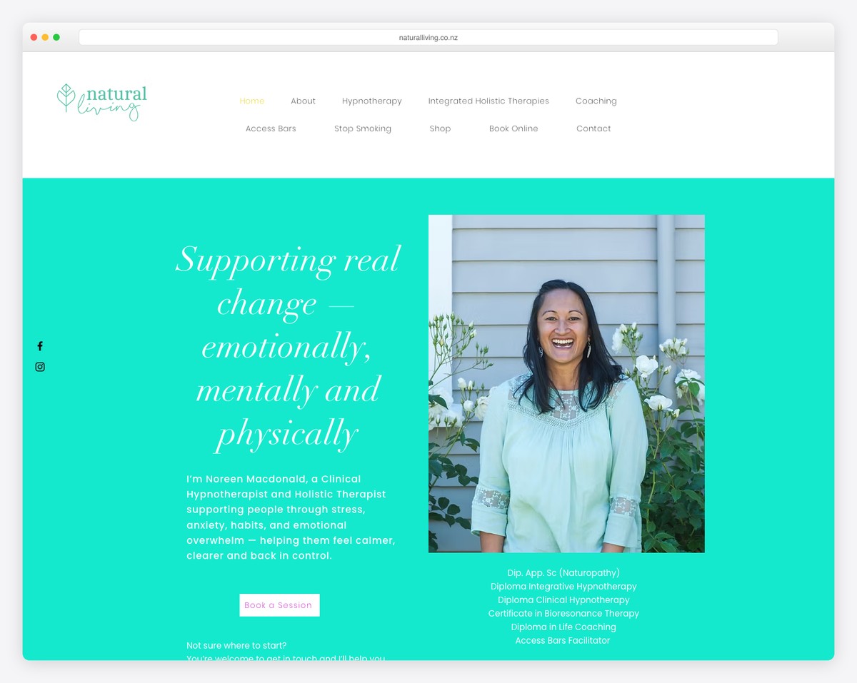 natural living yoga website new zealand