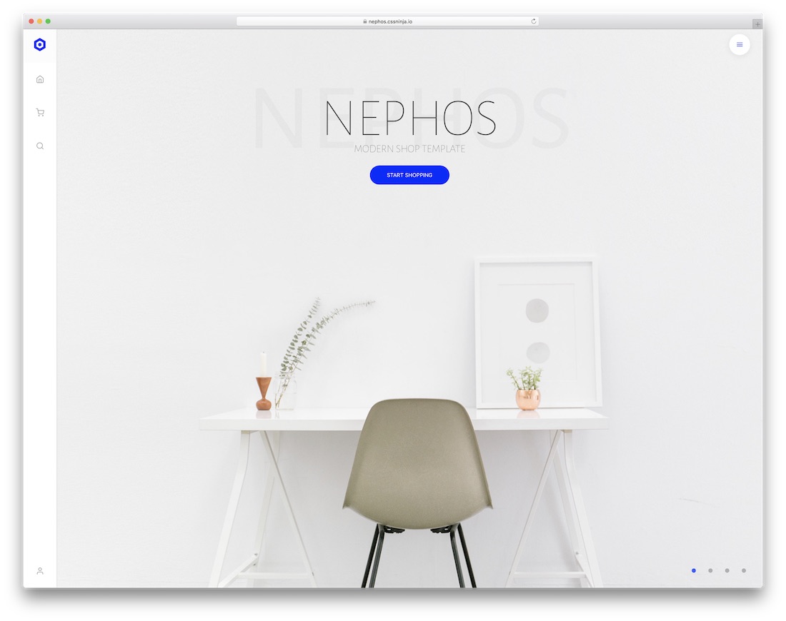 nephos ecommerce website template