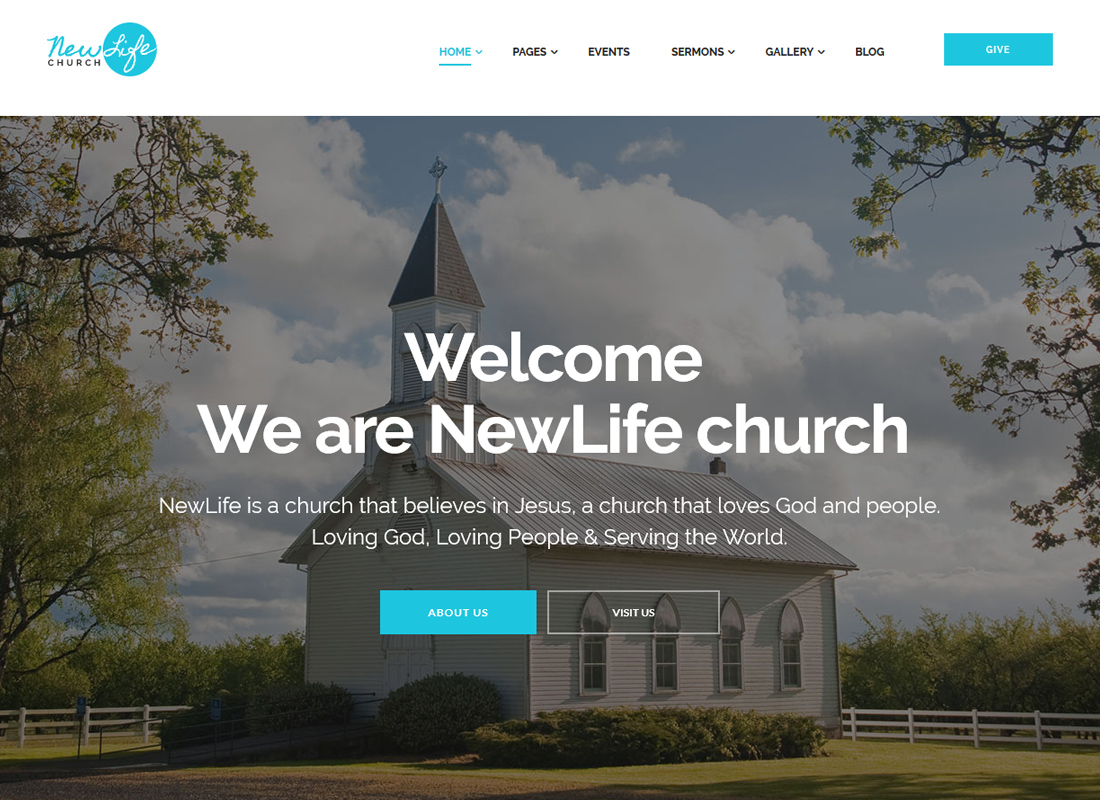 New Life - Church & Religion WordPress Theme