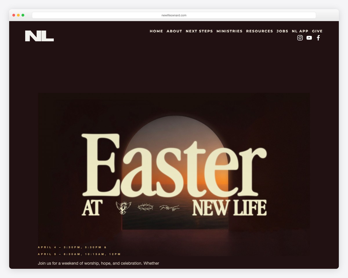 new life oxnard church website