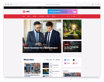 News website template