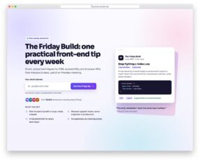 Newsletter Form V01 free HTML and CSS snippet by Colorlib