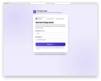 Newsletter Form V06 free HTML and CSS snippet by Colorlib
