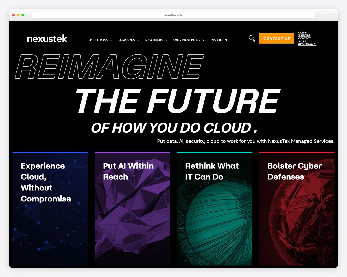 nexustek website example