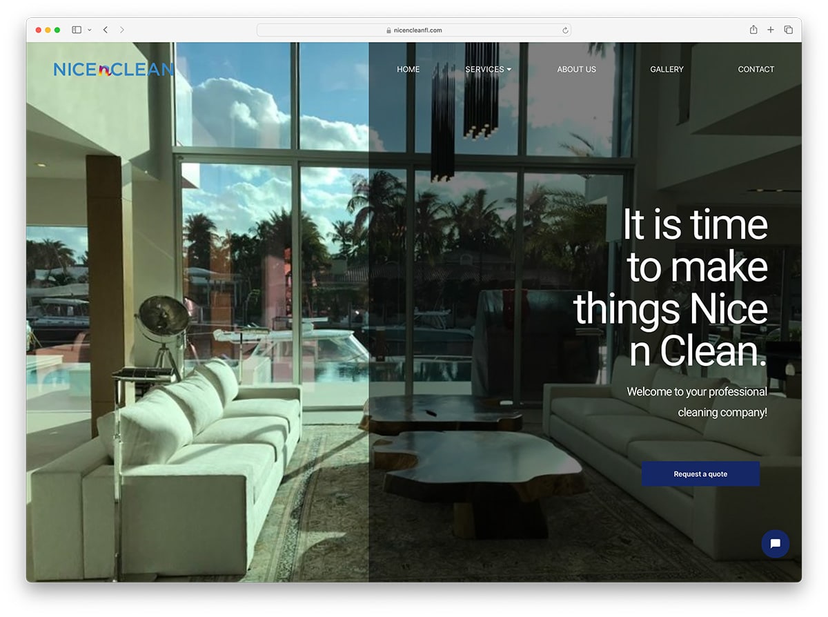 Nice n Clean - company website in Florida area.