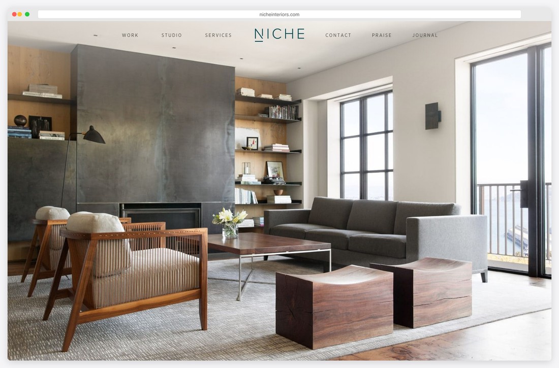 niche interiors website example
