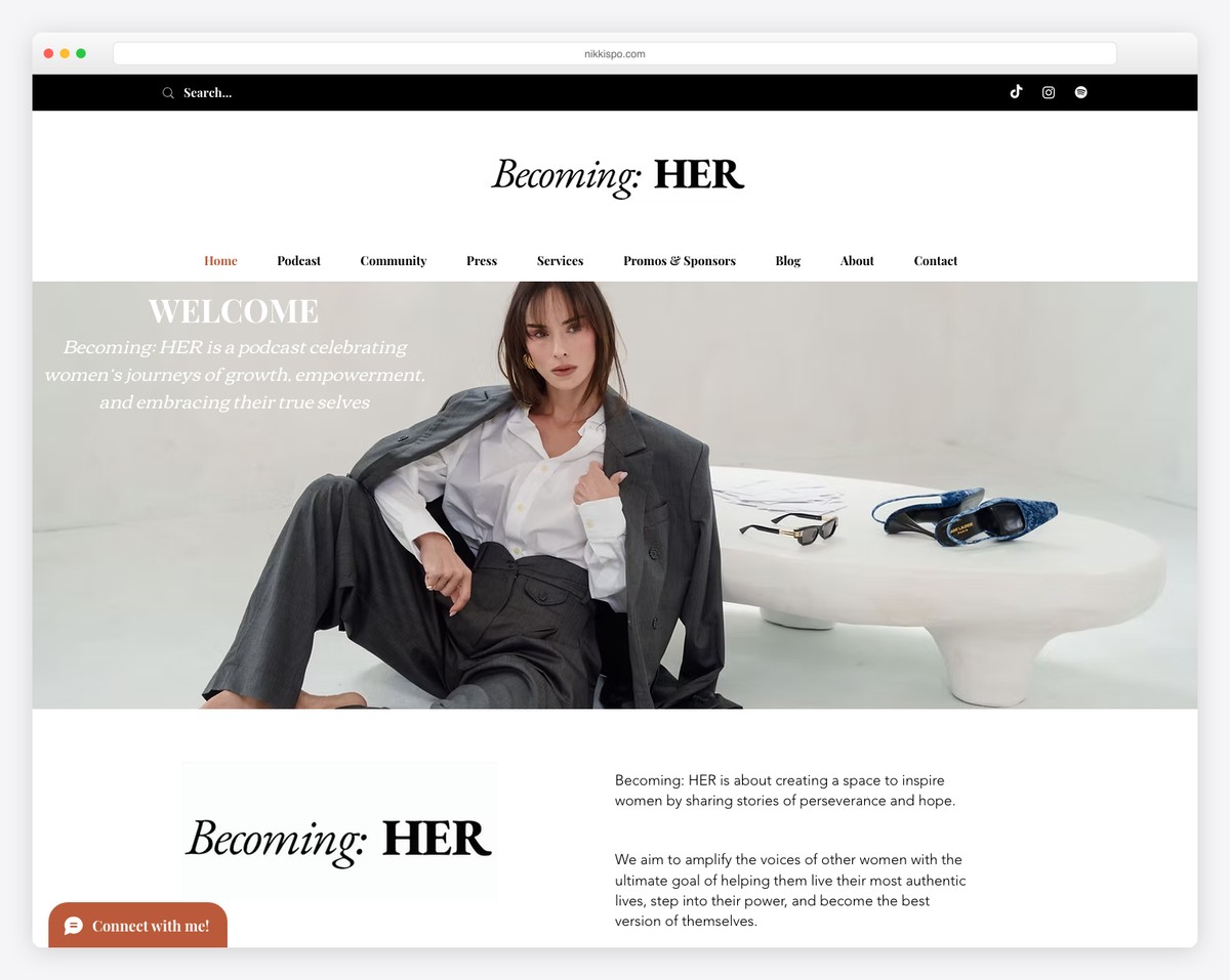 nikki spo podcast website