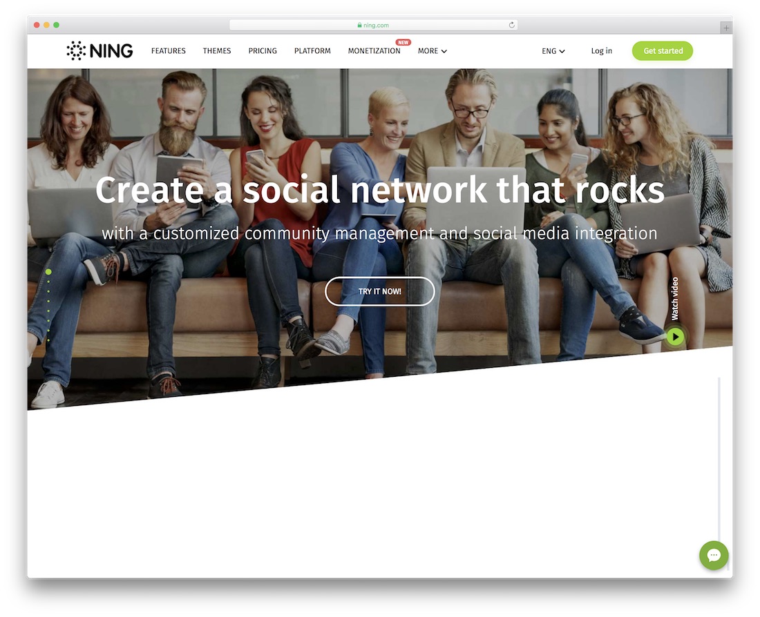 ning community website builder