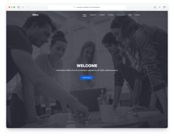 Nitro website template