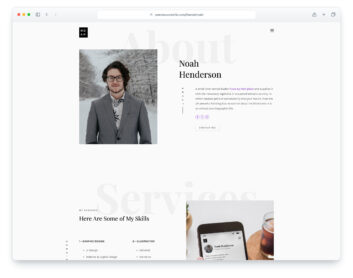 Noah website template