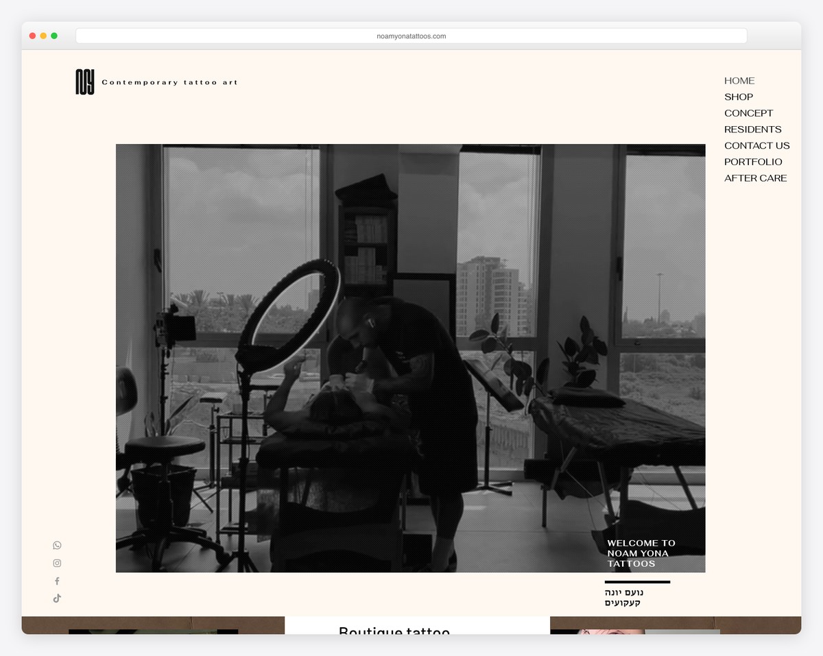 noam yona tattoos website example