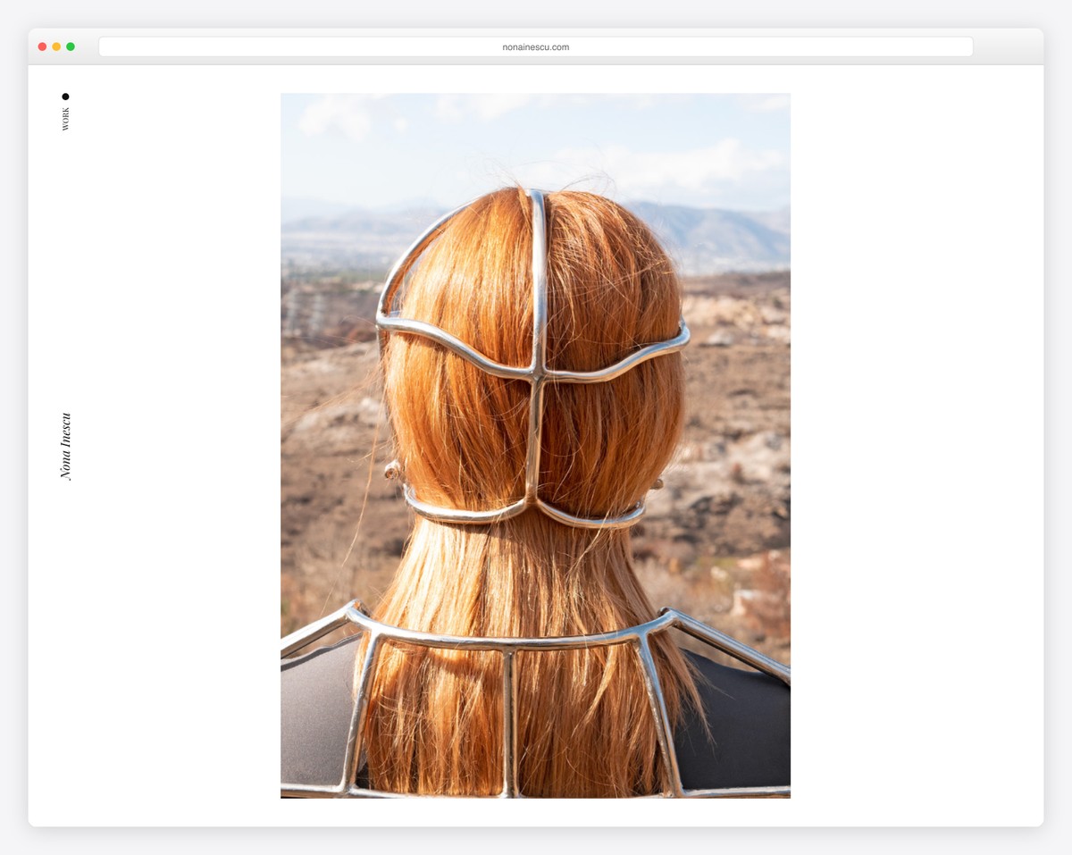 nona inescu artist portfolio website