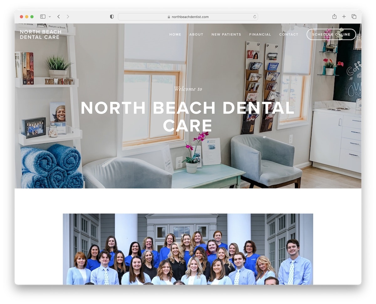 north beach dental care website