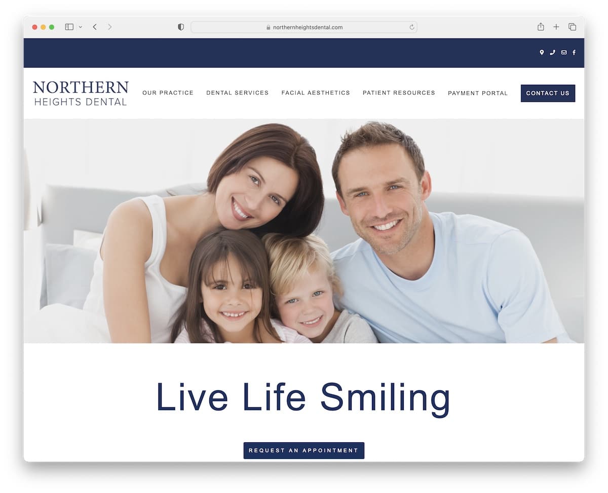norther heights dental website