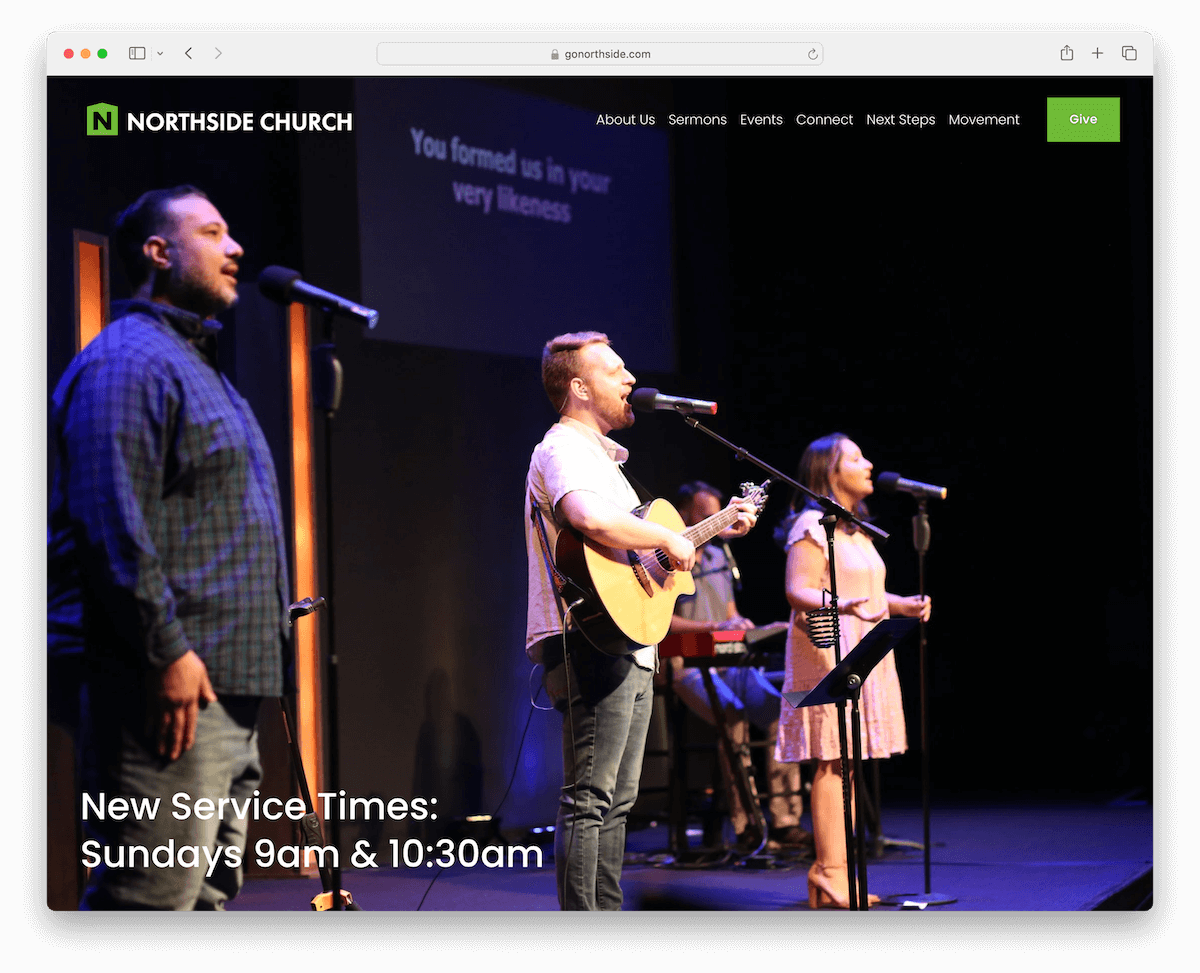 13 Best Squarespace Church Websites 2024 11 northside church