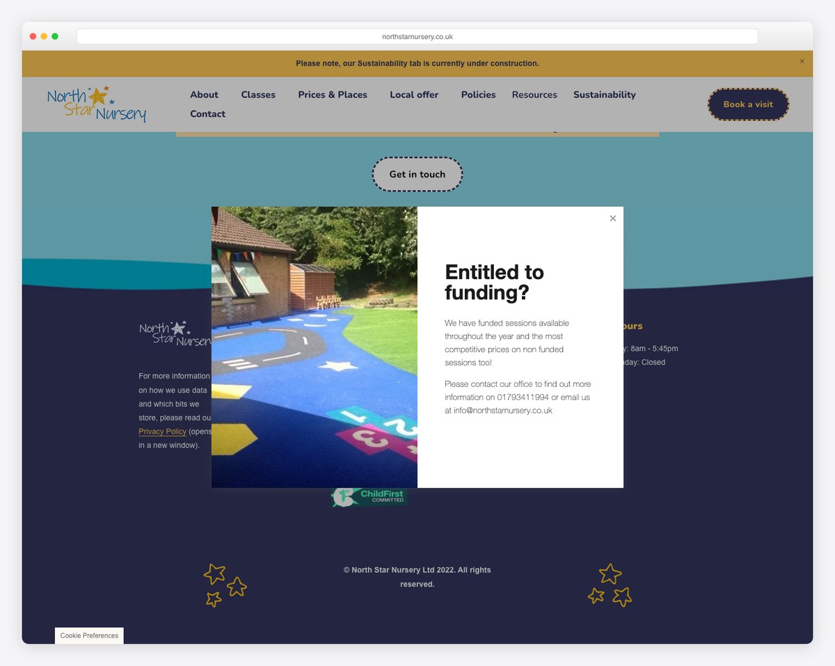 north star nursery website example