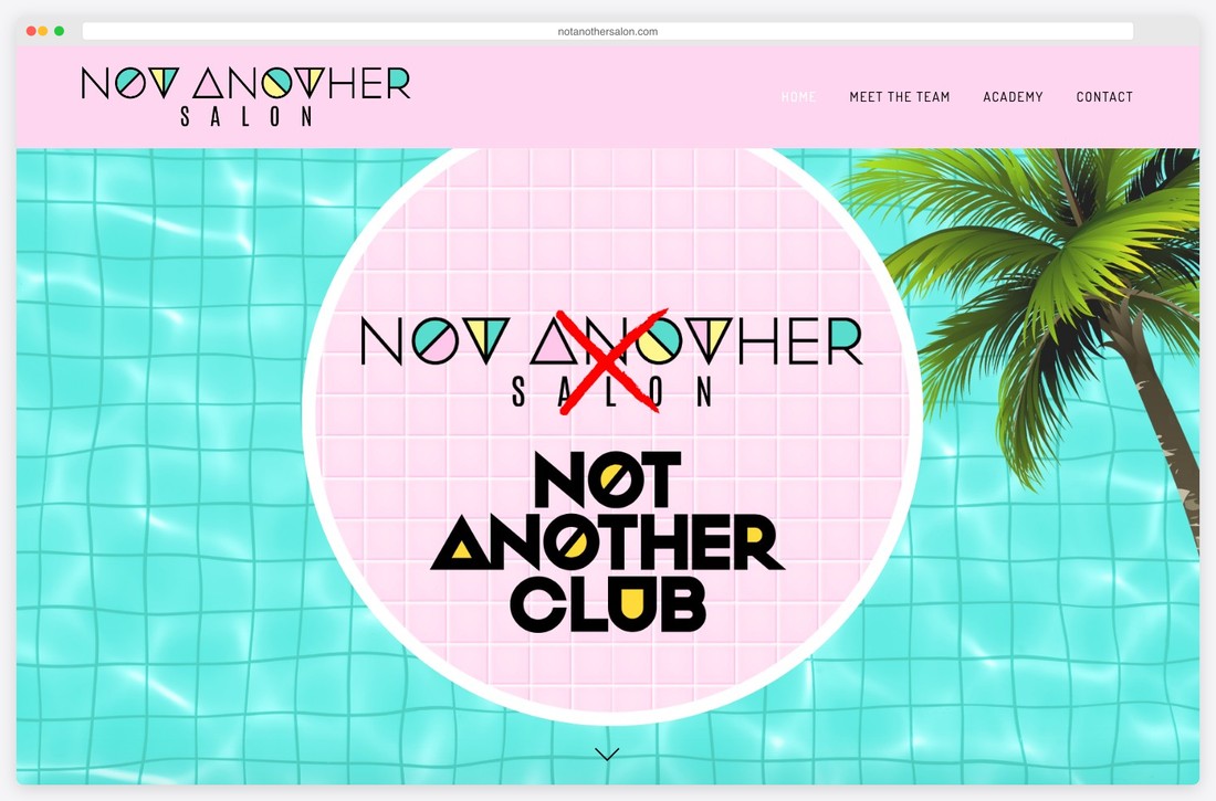 not another salon website example