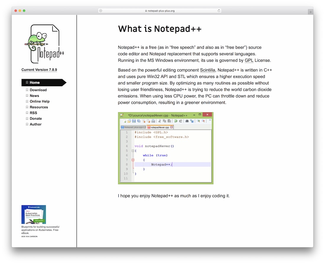 notepad text editor for html5 developers