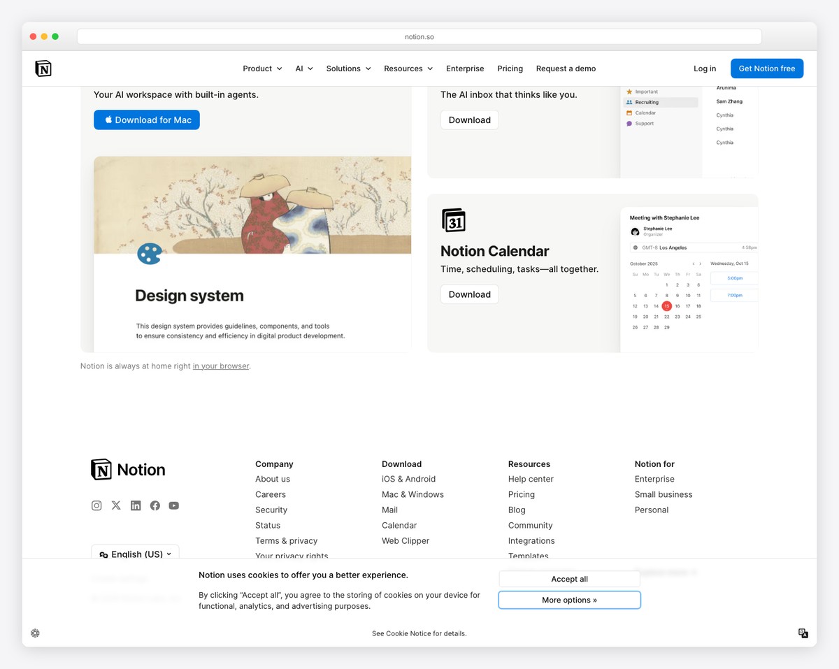 notion website example